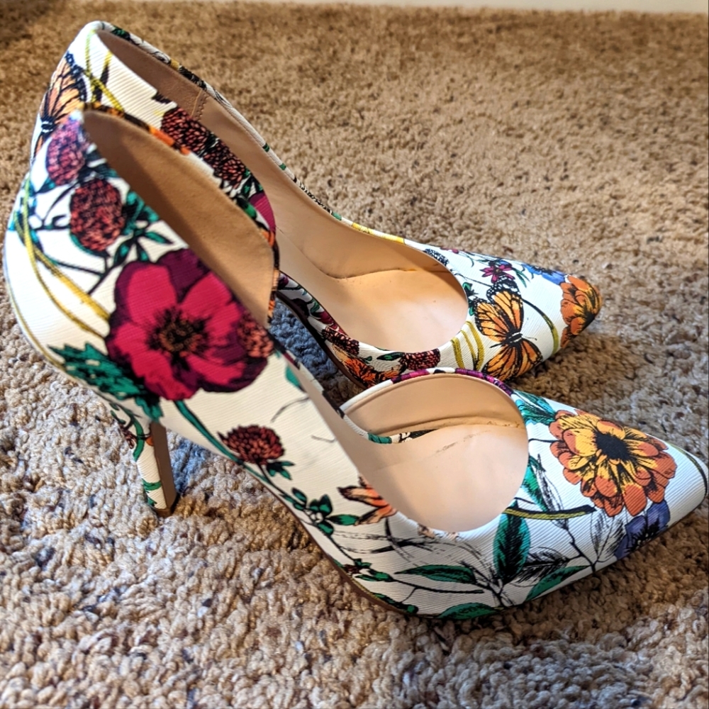 Floral High Heels